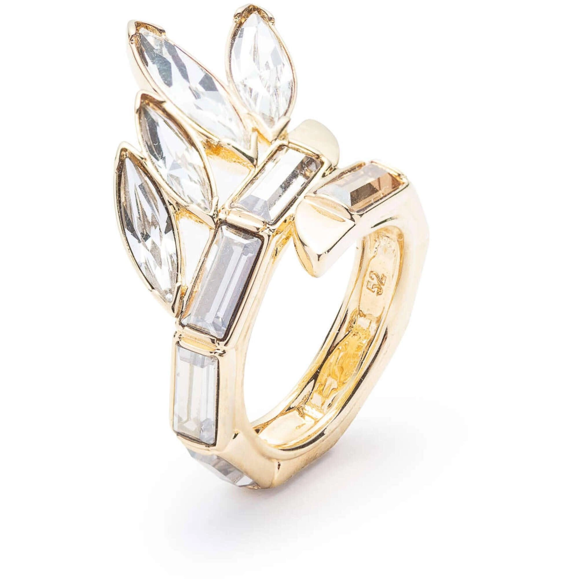 Swarovski Women's Ring - Wonder Woman Gold Tone Plated Crystal, Size 5.5 | 5546364