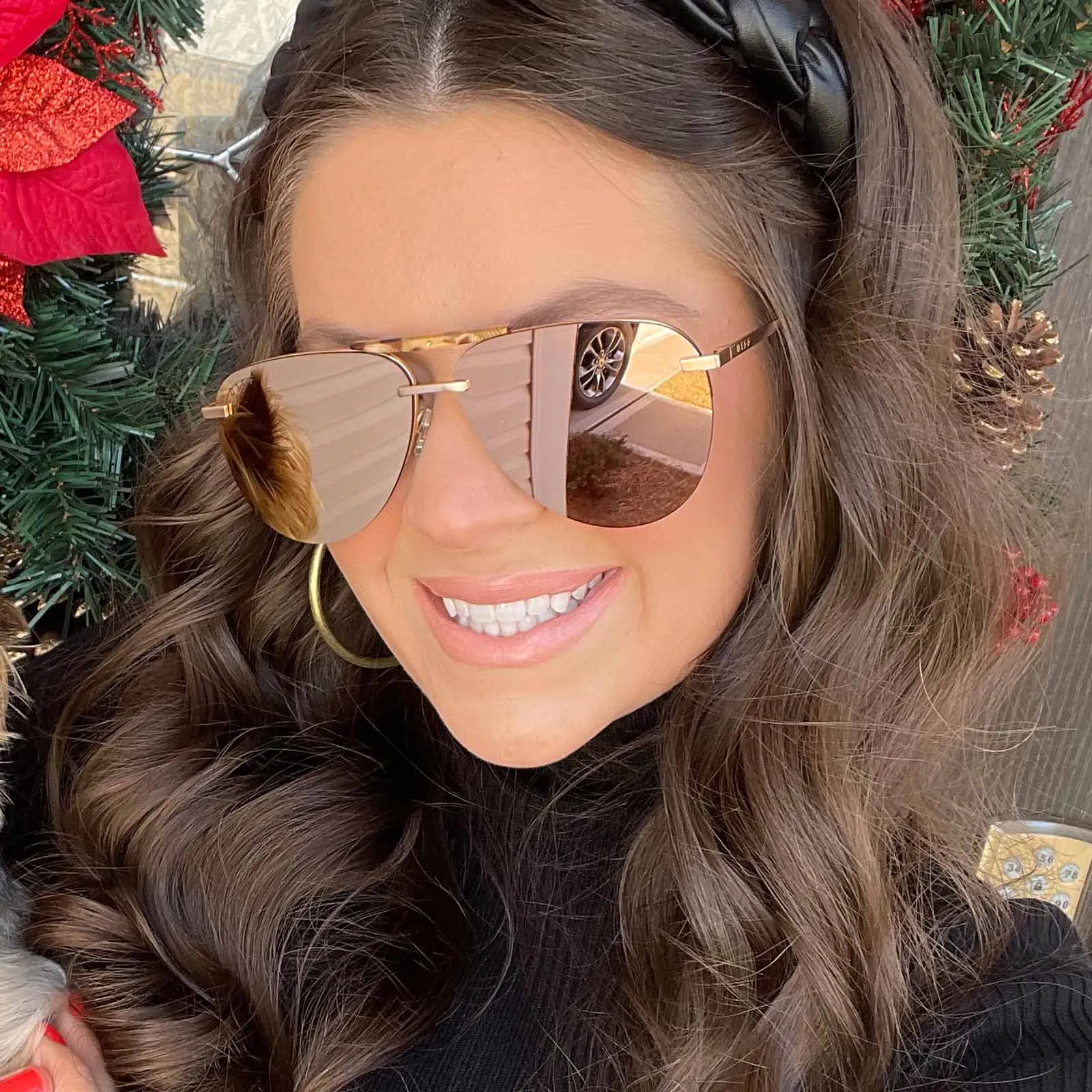 TAHOE - BRUSHED GOLD   BRONZE MIRROR SUNGLASSES