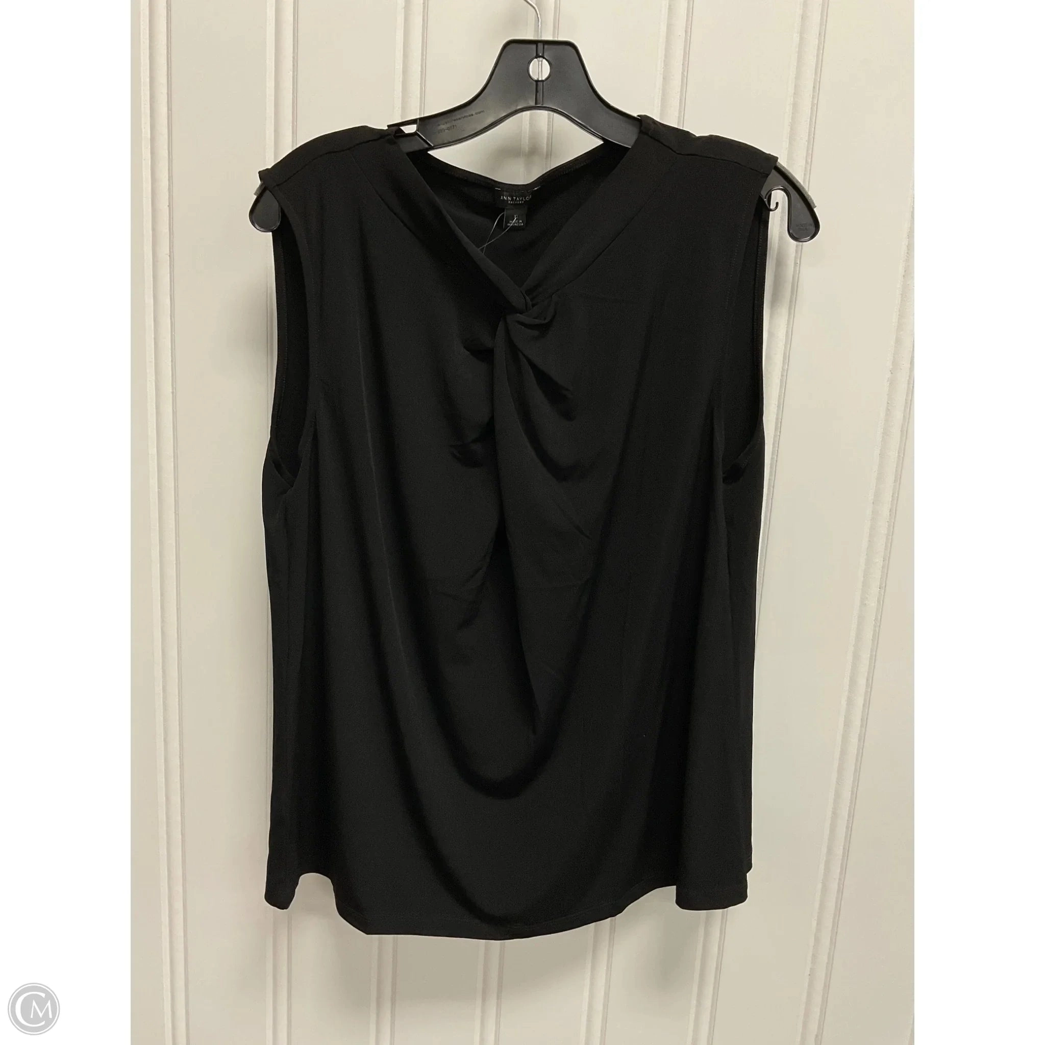 Tank Top By Ann Taylor In Black, Size: Xl