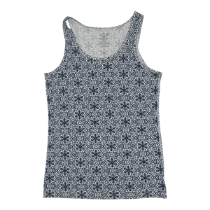 Tank Top By Time And Tru In Blue & White, Size:3X