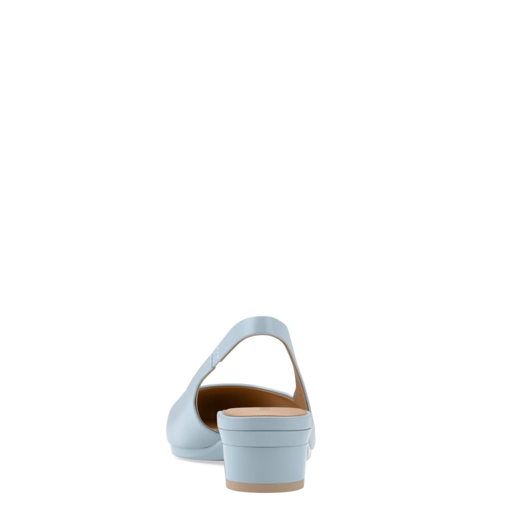 The Slingback - Baby Blue Leather