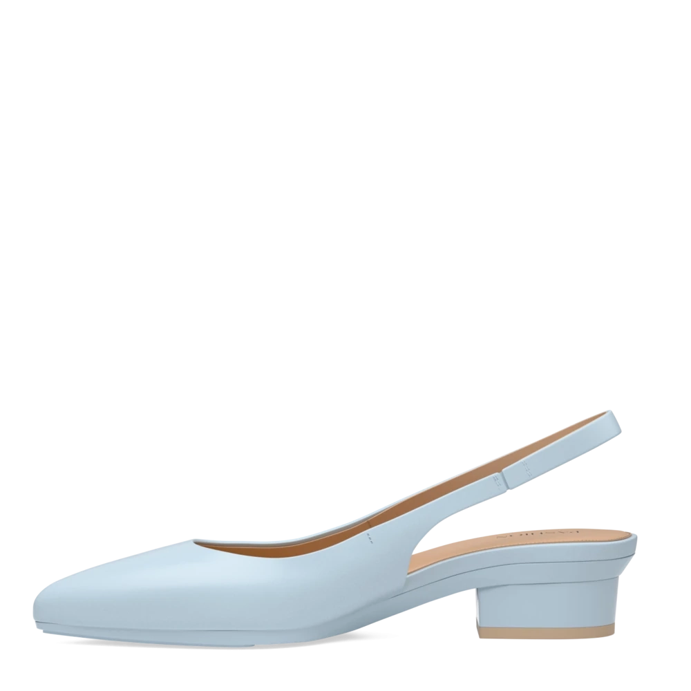 The Slingback - Baby Blue Leather