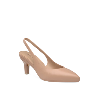 The Slingback - Latte Leather 3 Stiletto - FINAL SALE