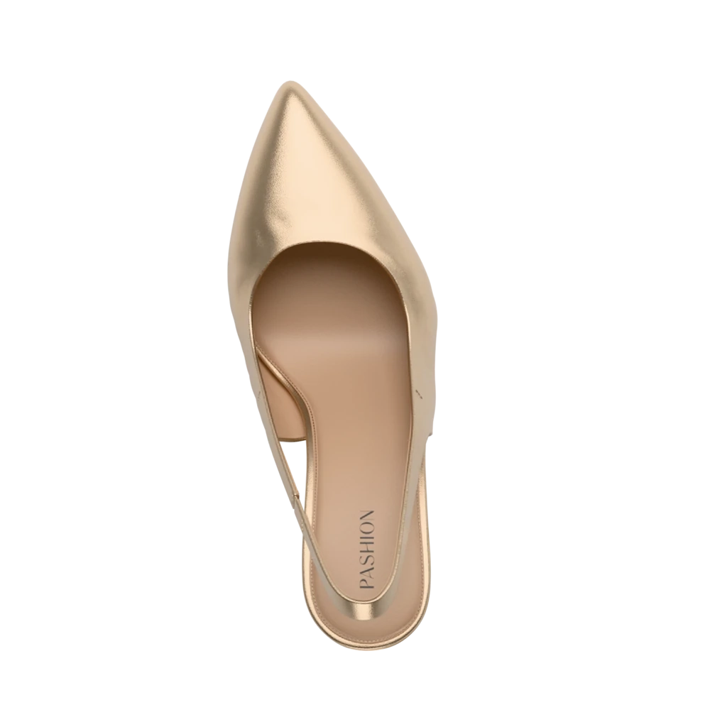 The Slingback - Matte Gold 4 Block