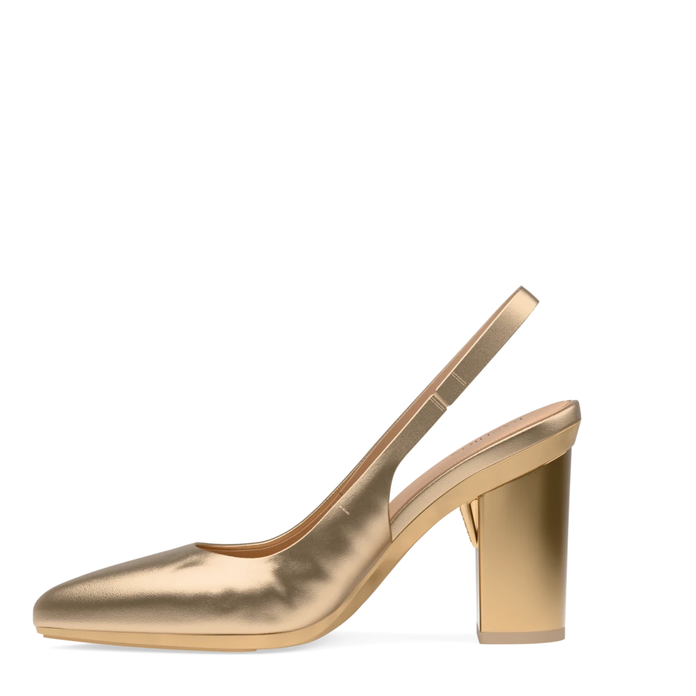 The Slingback - Matte Gold 4 Block
