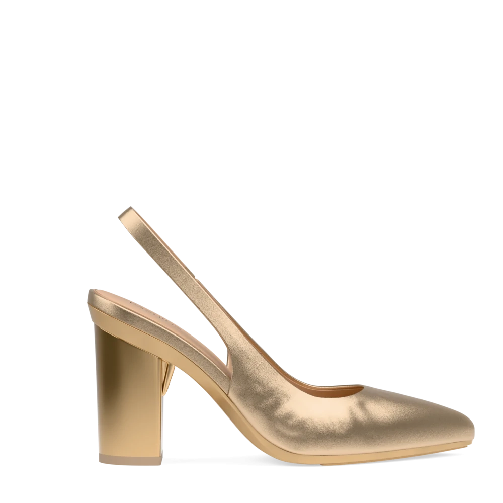 The Slingback - Matte Gold 4 Block