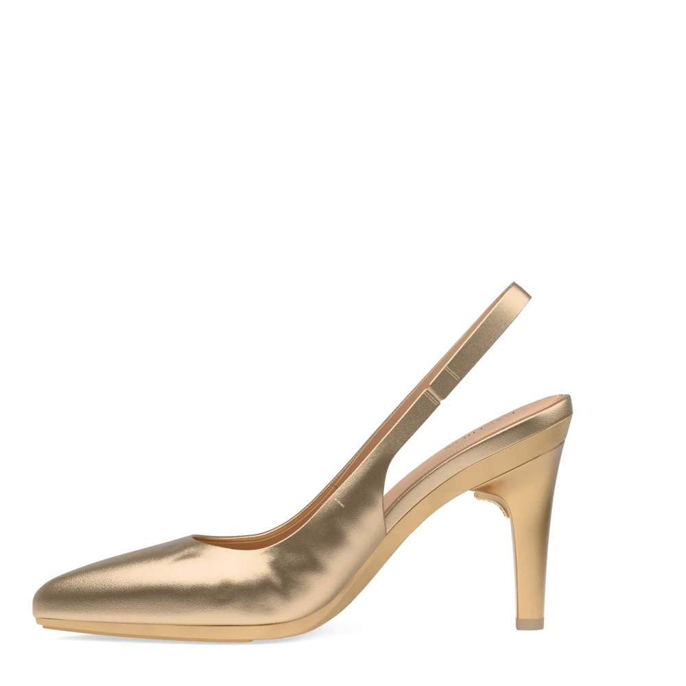 The Slingback - Matte Gold 4 Stiletto