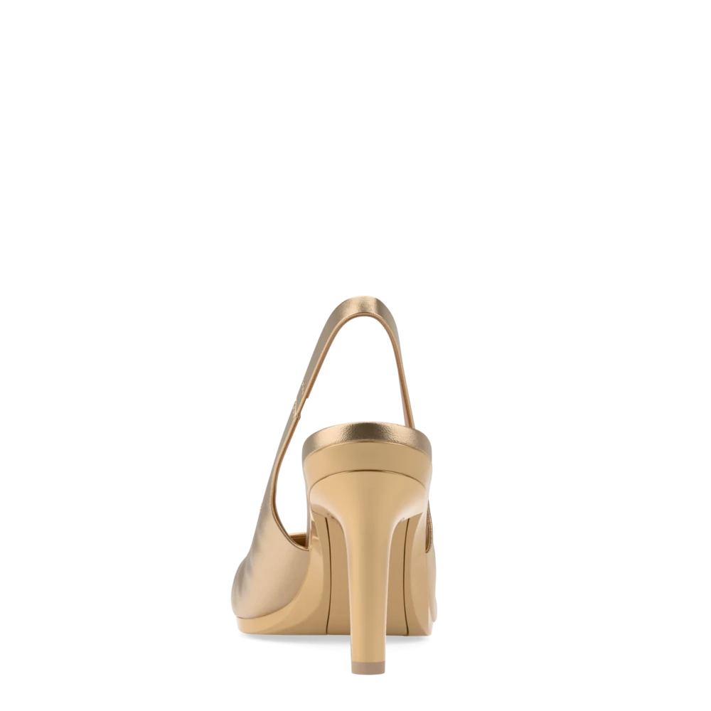 The Slingback - Matte Gold 4 Stiletto