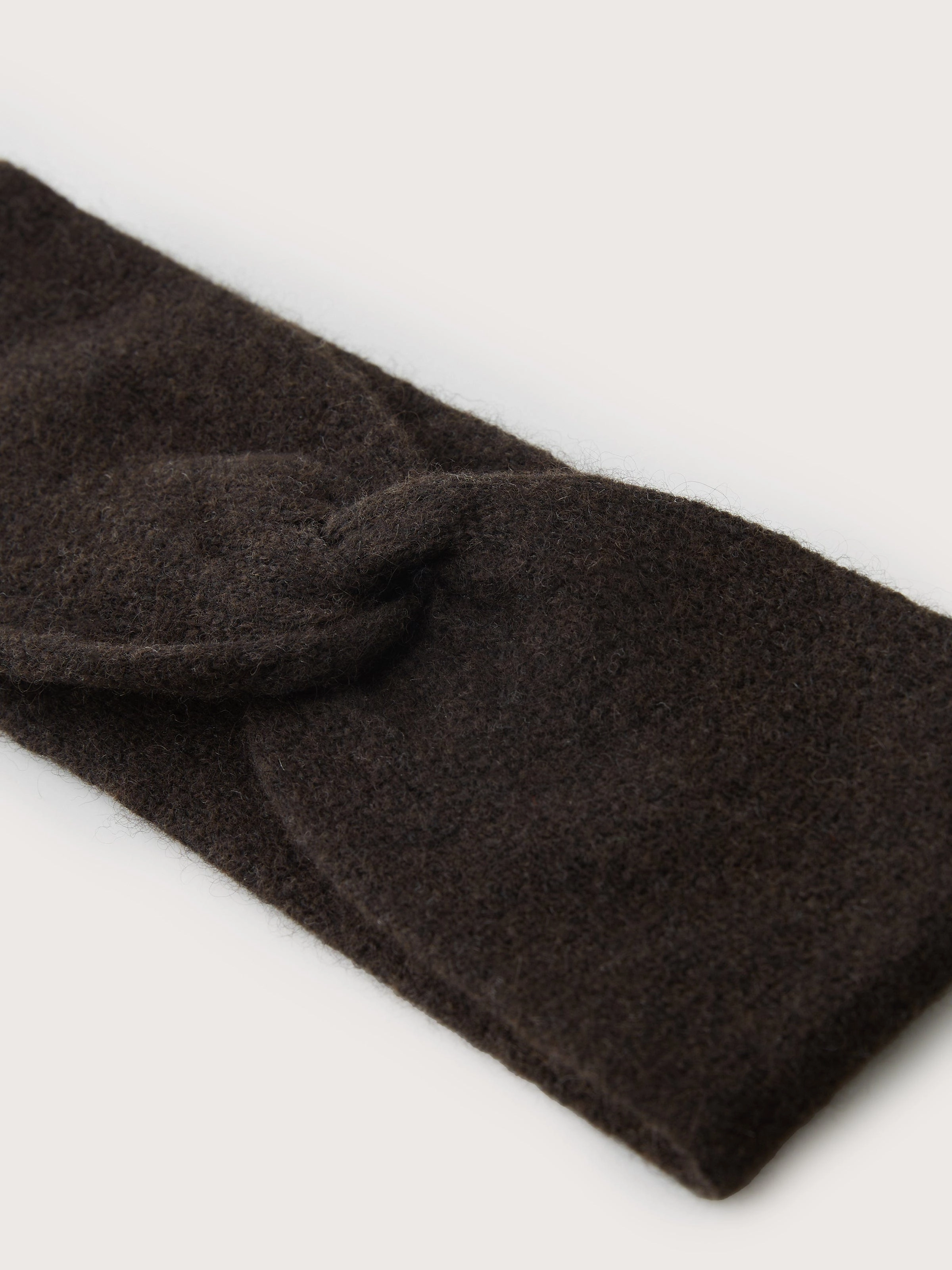 The Yak Wool Headband in Dark Brown