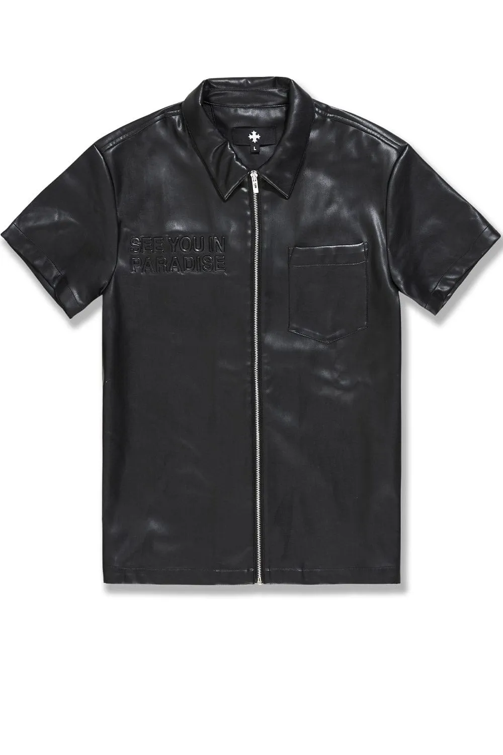 Thriller Full Zip S/S Shirt (Black)