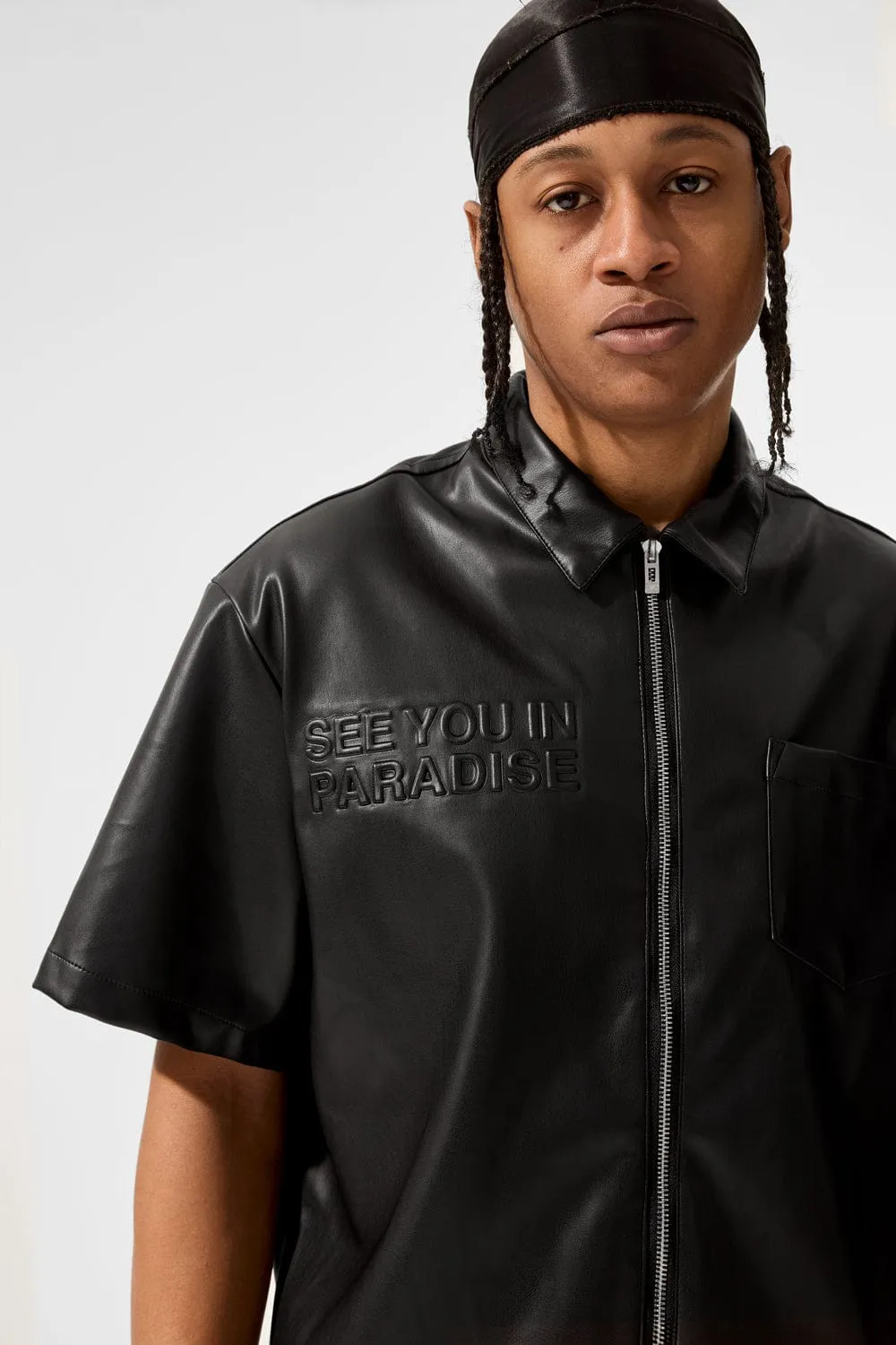 Thriller Full Zip S/S Shirt (Black)