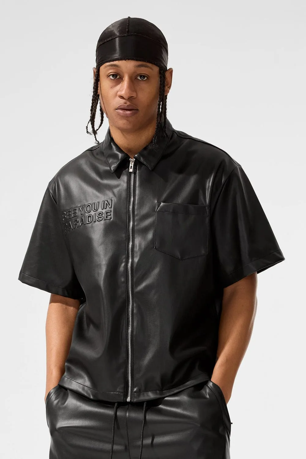 Thriller Full Zip S/S Shirt (Black)