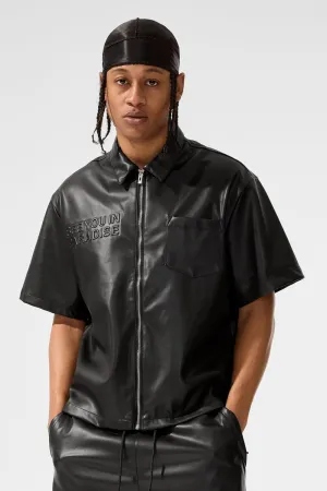 Thriller Full Zip S/S Shirt (Black)