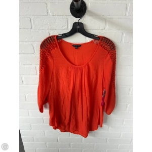 Top 3/4 Sleeve By Unique Spectrum In Orange, Size: Xl