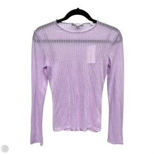 Top Long Sleeve By Vince In Purple, Size: Xs