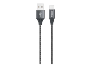 Urban Factory - USB cable - USB (M) to 24 pin USB-C (M) - USB 2.0 - 6.6 ft - sideral gray CID74UF