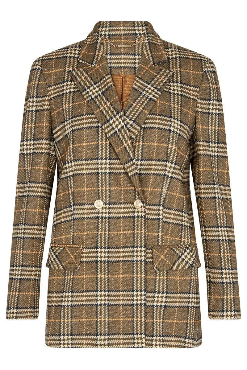 Wanda Soft Twill Blazer | Fir Green | Blazer fra Mos Mosh