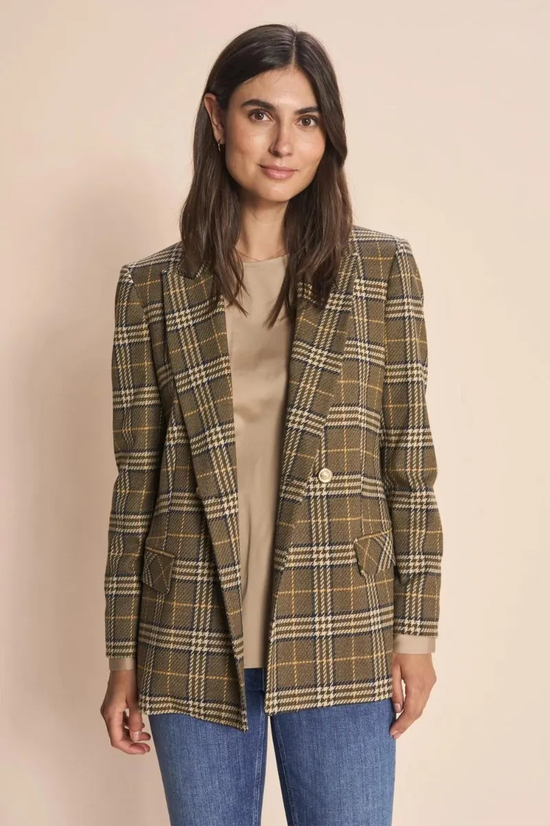 Wanda Soft Twill Blazer | Fir Green | Blazer fra Mos Mosh