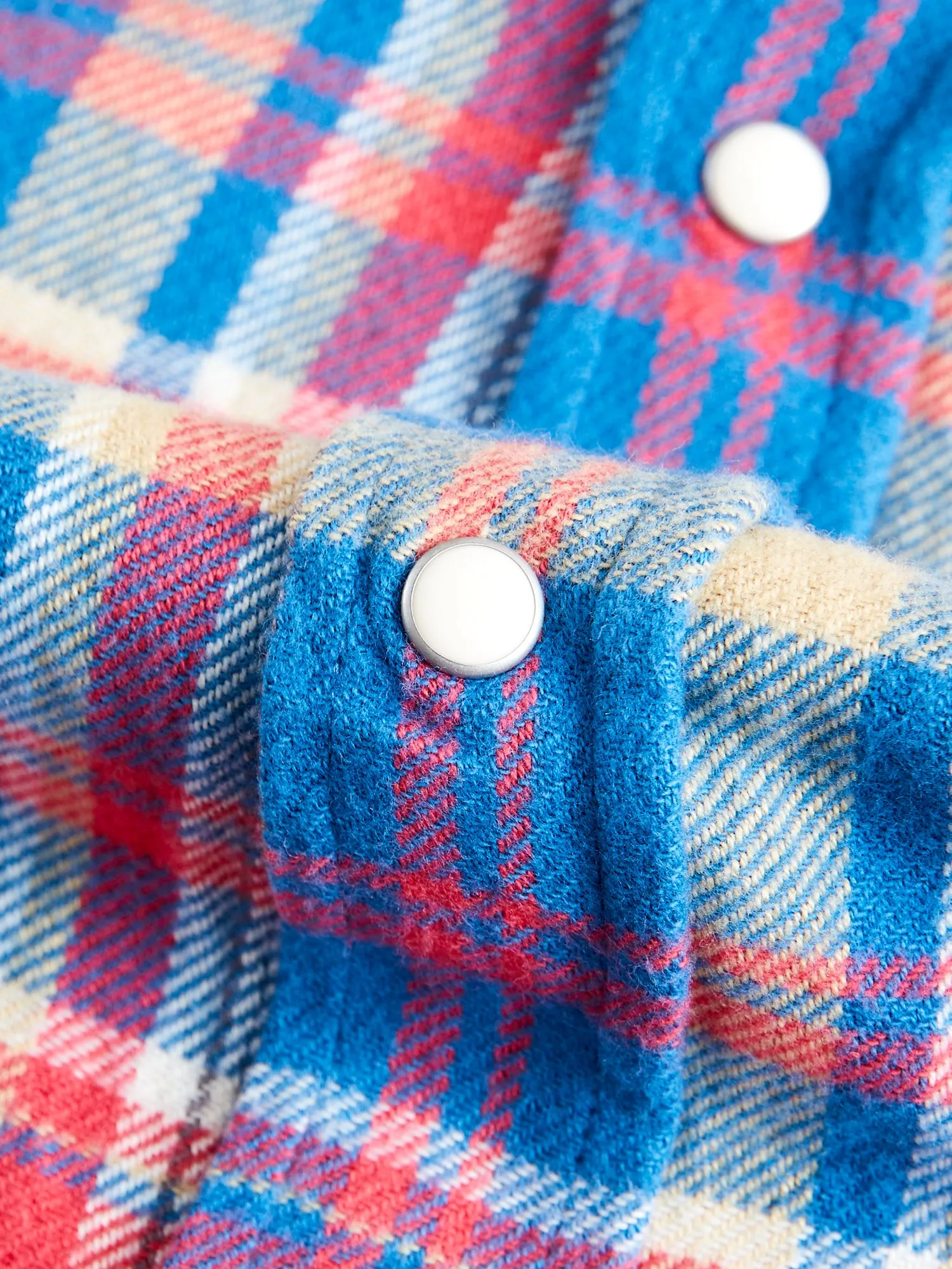 Washed Flannel Pearl Snap Shirt in Northwoods Plaids