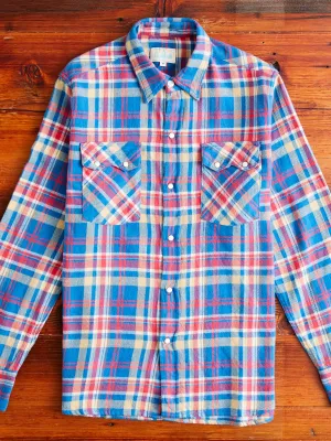 Washed Flannel Pearl Snap Shirt in Northwoods Plaids