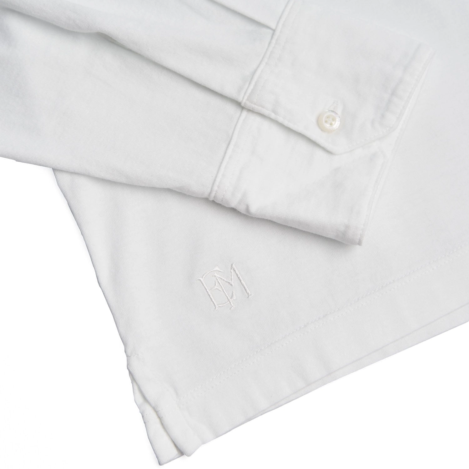 WHITE LONG SLEEVE POLO