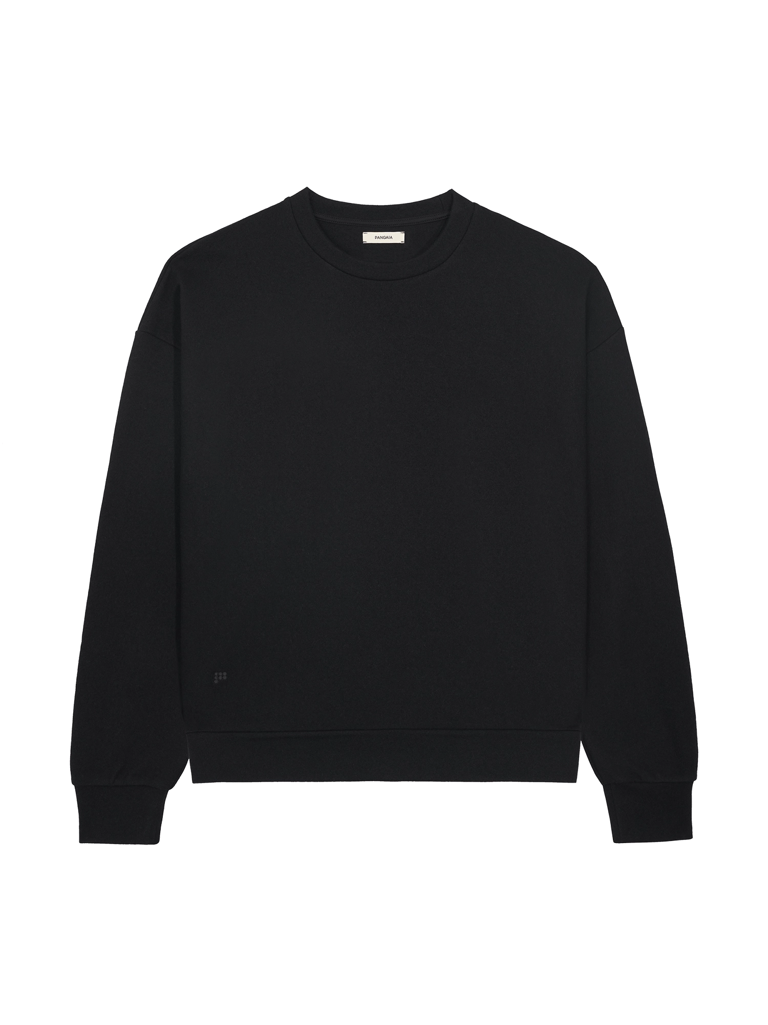 Womens Recycled Wool Jersey Oversized Sweater—black